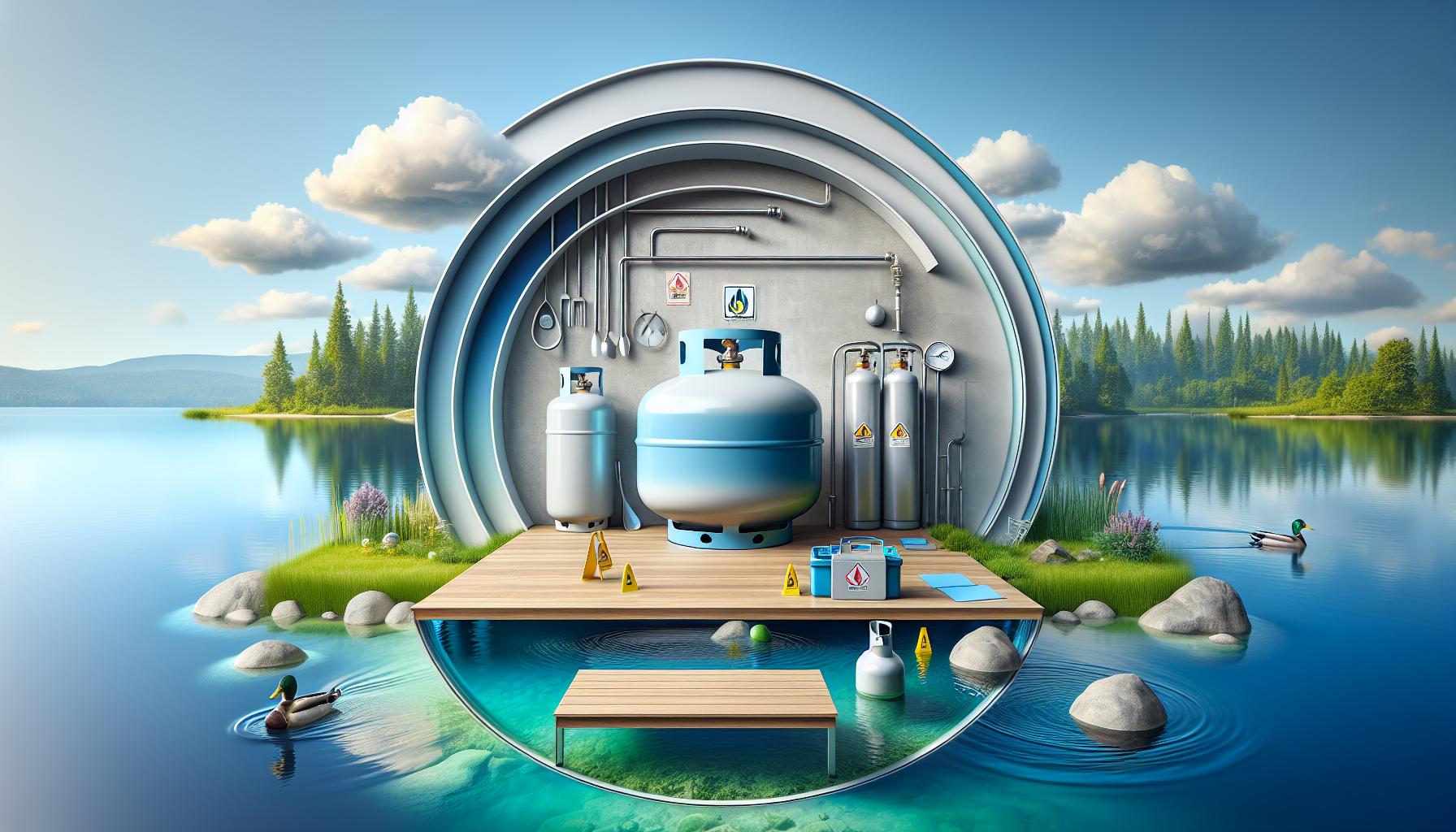 Proper Handling and Storage of Propane Tanks Near Water